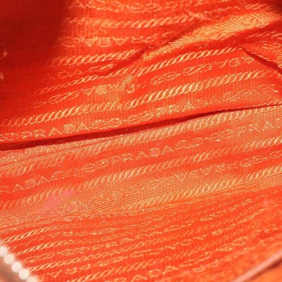 PRADA Shoulder Bag Nylon Leather Orange - Picture 10 of 15